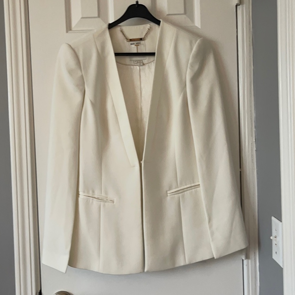 Ted Baker white cape blazer